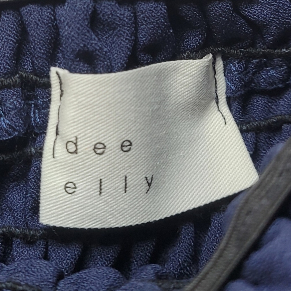 Chic Navy Ruffle Mini Dress - Picture 2 of 3